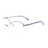 Latest top sale floral pattern eyewear frame diamond metal optical eyeglass frame for women