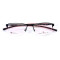 New model fashion style halfrim metal eyewear frames TR90 temple optical eyeglassframe for man