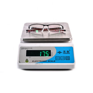 Nuevo modelo de estilo de moda halfrim gafas de metal marcos TR90 temple eyeglassframe óptico para hombre