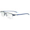 Wholesale new model durable metal eyeglasses tr90 soft flexible halfrim optical frame men