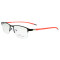 Wholesale new model durable metal eyeglasses tr90 soft flexible halfrim optical frame men