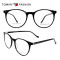 Hot sale fashion design round eyewear frames ultra thin acetate eyeglass optical frame