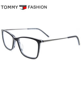 Montres en acétate de couleur nouvelle mode montures de lunettes optiques en métal de haute qualité