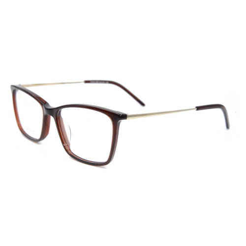 Nuevos marcos ópticos de la lente del metal de alta calidad de las gafas del acetato del color de la moda para los hombres