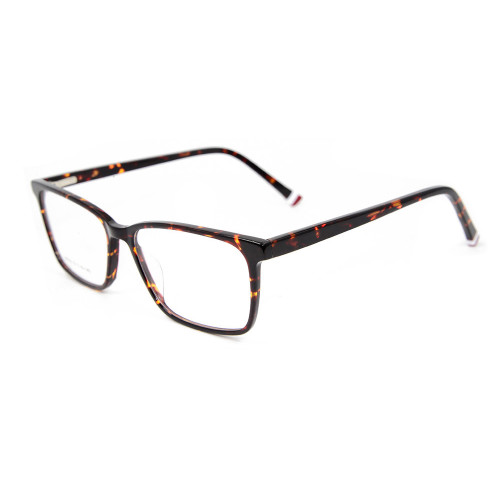 Gafas ligeras del diseño al por mayor de la moda con los marcos ópticos de la lente del acetato para los hombres