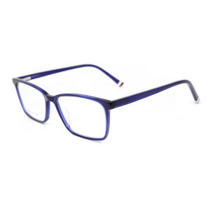 Conception légère de mode en gros de lunettes avec montures de lunettes optiques en acétate pour hommes