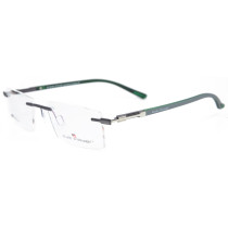 New Fashion Design Durable Metal Rimless Eyewear Frames TR90 Optical Eyeglass Frame for Men