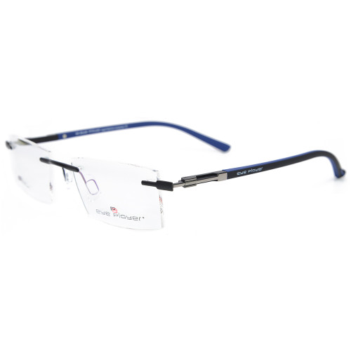 Nouvelle conception de la mode durable lunettes sans monture en métal monture TR90 optique monture de lunettes pour hommes