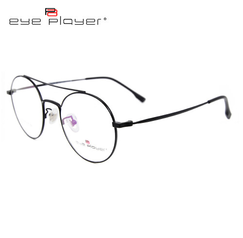 Los marcos de gafas de titanio durables de la última moda de la venta superior enmarcan el marco óptico de la lente redonda