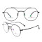 Latest top sale fashion durable titanium eyewear frames metal round eyeglass optical frame