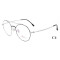 Latest top sale fashion durable titanium eyewear frames metal round eyeglass optical frame