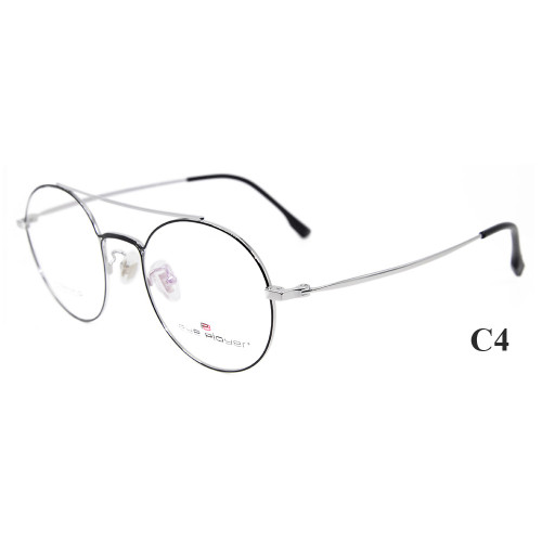 Los marcos de gafas de titanio durables de la última moda de la venta superior enmarcan el marco óptico de la lente redonda