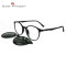 Hot sale new Fashion style sun glasses magnetic clip on round sunglasses with polarized Lens