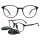 Clip magnético de las gafas de sol del nuevo estilo de la moda de la venta caliente en las gafas de sol redondas con la lente polarizada