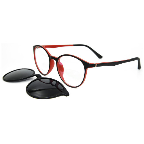 حار بيع جديد أزياء نمط النظارات الشمسية كليب المغناطيسي على النظارات الشمسية المستديرة مع عدسة الاستقطاب