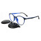 Hot sale new Fashion style sun glasses magnetic clip on round sunglasses with polarized Lens