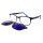 Clip de lente polarizada magnético de gafas de sol de moda de calidad superior TR90 en gafas de sol unisex