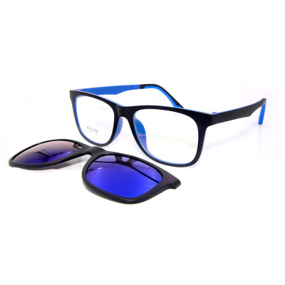 Ready stock high quality TR90 magnetic clip on sunglasses with polarized lens unisex