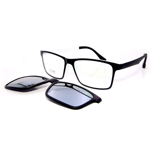 عارضة أزياء نمط جديد TR90 مربع مقطع النظارات الشمسية على النظارات الشمسية مع عدسة الاستقطاب للجنسين