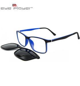 Nouveau modèle personnalisé clip de lentille polarisée magnétique lunettes de soleil coloré lunettes de soleil unisexe