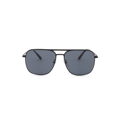 En gros nouveau modèle personnalisé classique double pont lunettes de soleil lunettes de soleil en métal avec lentille en nylon