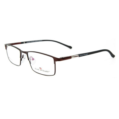 Wholesale factory custom high quality eyeglasses fashion metal optical frame with TR90 temple