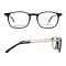 Hot selling new fashion contracted style metal eyeglasses acetate eyewear frames cheap prices