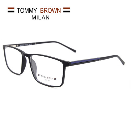 Lunettes de vue carrées promotionnelles nouveau modèle TR90 lunettes optiques montures confortables pour hommes