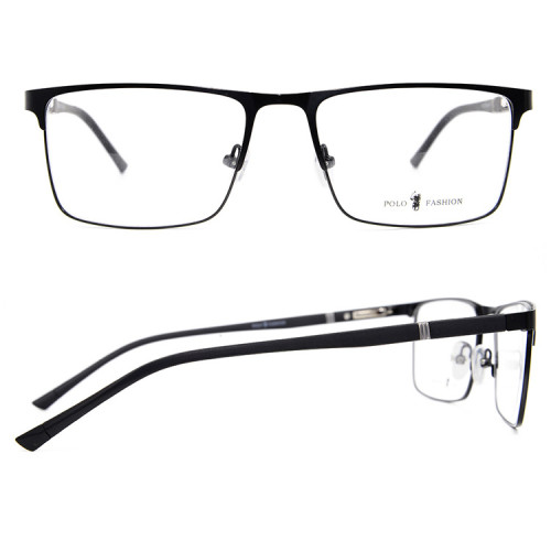Chine usine personnalisé conception de la mode en métal monture de lunettes TR90 temple optique lunettes pas cher prix