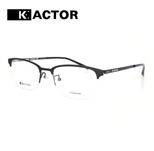 ترف الأزياء نمط جديد halfrim النظارات المعدنية التيتانيوم النظارات البصرية إطارات أفضل جودة
