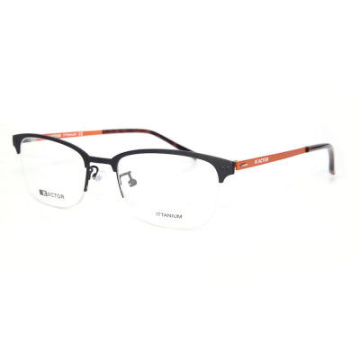 Luxury new fashion style halfrim Metal spectacles titanium optical eyeglasses frames best quality