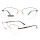Monturas ópticas de metal de gafas de acero inoxidable personalizadas de nueva fábrica promocionales con diamantes de la mejor calidad