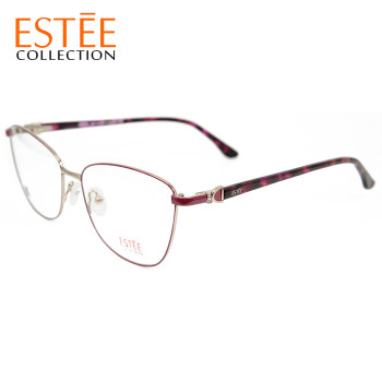 New fashion design metal spectacle frame Acetate women optical eyeglasses with diamond