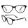 Ready stock nueva fábrica de gafas de montura de lujo personalizadas gafas ópticas de acetato con Rhinestone Mujer