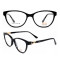 Ready stock new factory custom luxury eyewear frames acetate optical glasses with Rhinestone Women