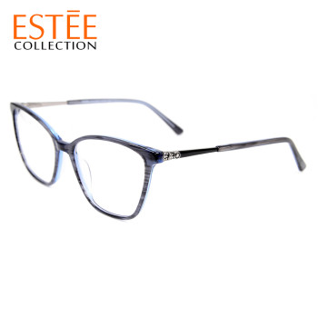 Best quality new vogue style optical frames Acetate metal luxury eyeglasses with Elasticity spring