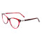 Wholesale new fashion cat eye glasses Acetate optical eyewear frames with luxury diamond for women