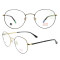 New fashion luxury style metal eyewear frames classical round optical eyeglasses best quality
