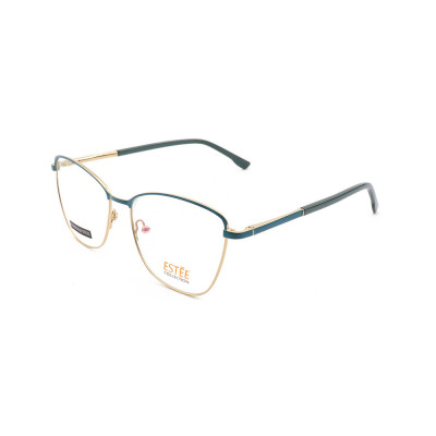 Wholesale new factory custom contracted style steel eyeglasses metal optical eyewear frames woman