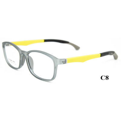 Guangzhou factory custom fashion colorful spectacles TR90 Soft Adjustable eyeglasses frames children
