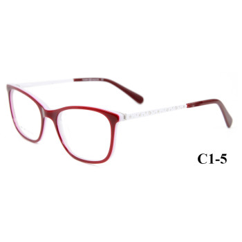 Wholesale china custom Floral pattern Fashion Eyewears Acetate eyeglasses frames for children