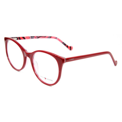 Top sale fashion colorful pattern eyeglasses thin Acetate round eyewear frames for young children