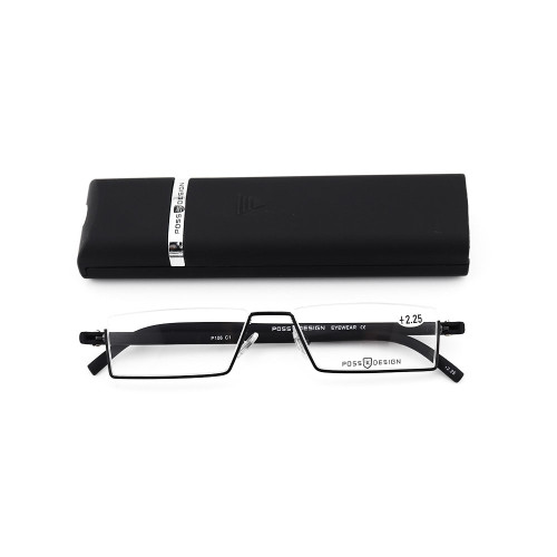 Top vente nouvelle mode tendance TR temple eyewears lunettes de lecture optique en métal avec étui léger