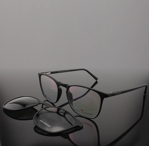 Best quality latest Fashion business style TR sunglass metal spring magnetic clip on sunglasses polarized lens