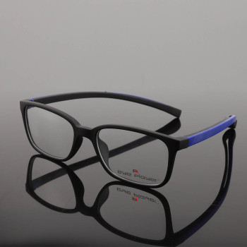 Guangzhou factory supply Fashion young color square eyewear TR Soft optical eyeglasses frames teenagers