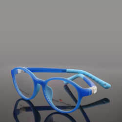 Venta caliente nueva moda color encantador estilo gafas redondas TR monturas de gafas ópticas desmontables para niños