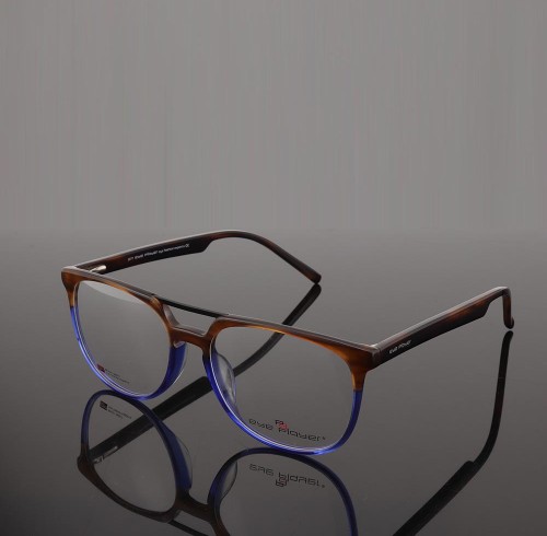 Toptan fabrika kaynağı yeni moda tasarımcısı çift köprü gözlük asetat erkekler için optik gözlük çerçeveleri