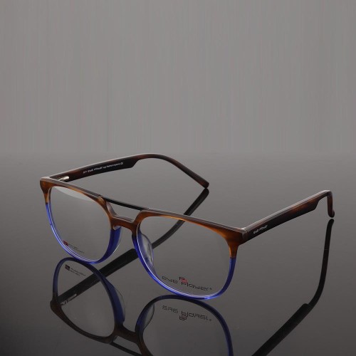 Suministro de fábrica al por mayor nuevo diseñador de moda gafas de puente doble acetato marcos de anteojos ópticos para hombres