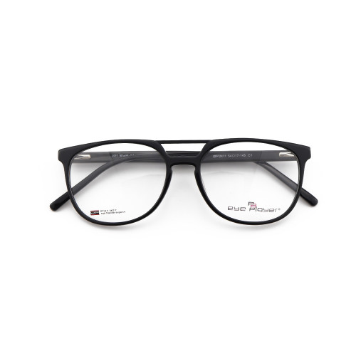 Usine en gros nouveau designer de mode double pont lunettes acétate montures de lunettes optiques pour hommes