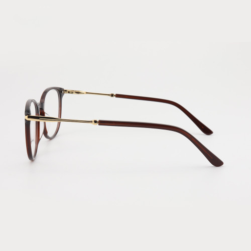 أعلى بيع جديد تصاميم الأزياء الفاخرة الحديثة الرجال النظارات المستديرة رقيقة خلات إطارات النظارات البصرية